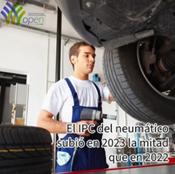 Los precios de los neumáticos subieron en 2023 la mitad que en 2022
