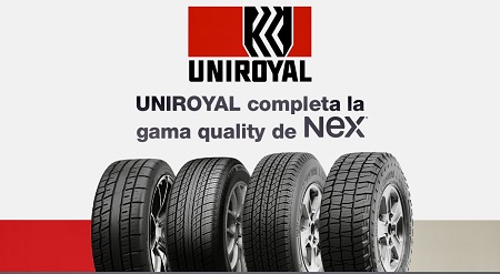 NEX incorpora a su oferta la marca Uniroyal