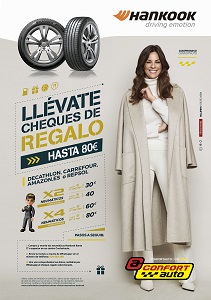 Confortauto y Hankook regalan hasta 80 euros