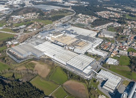 Vista aérea de la fábrica de Continental en Lousado