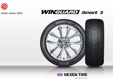 WINGUARD Sport 3 de NEXEN TIRE, premiado en el Red Dot Design Award 2025