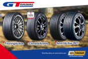 Tiresur presenta tres nuevos modelos de GT Radial: Sportactive RFT, Touring Active y Climate Active