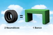 ¿Sabías que… se pueden fabricar muebles hechos con neumáticos reciclados?