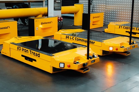 Continental optimiza la producción de neumáticos con robots autónomos