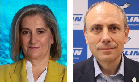 María Paz Robina y César Moñux 