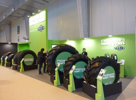 FIMA-Stand Recambios Frain y Nokian Heavy Tyres