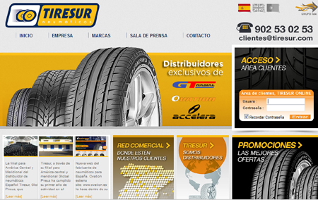 La nueva web de Tiresur tiene más contenidos