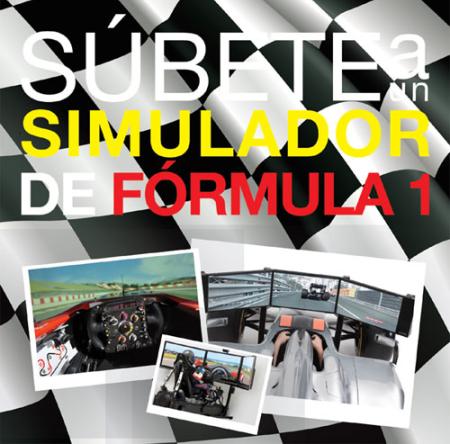 Súbete a un simulador de Fórmula 1
