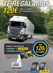 Goodyear Dunlop regala hasta 120€ con la compra de neumáticos de camión