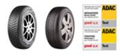 Bridgestone Blizzak LM001 y Firestone Winterhawk 3 obtienen calificación de 'muy recomendable'