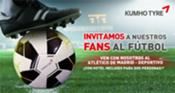 Kumho sortea entradas para el Atlético Madrid-Deportivo de la Coruña