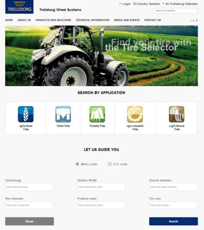 Buscador de Neumáticos online de Trelleborg