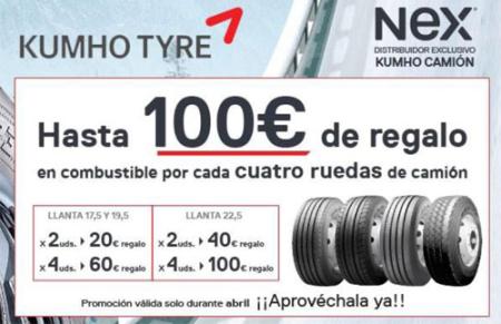 NEX regala combustible por neumáticos Kumho