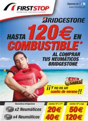 First Stop ofrece hasta 120 euros en combustible por la compra de neumáticos Bridgestone