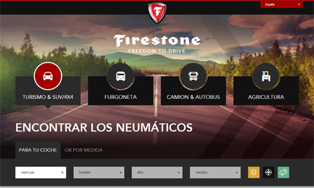Firestone presenta su nueva web