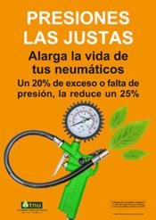 TNU conciencia a los conductores para que alarguen la vida de sus neumáticos