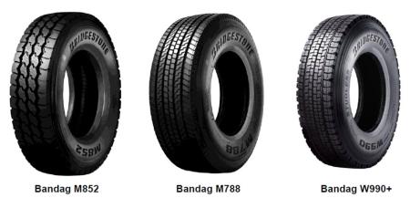 Bandag M852; Bandag M788 y Bandag W990+