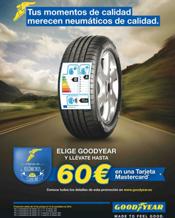 Goodyear ofrece hasta 60€ por la compra de sus neumáticos