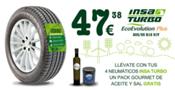 Ecological Drive regala un pack gourmet de aceite y sal con neumáticos Insaturbo
