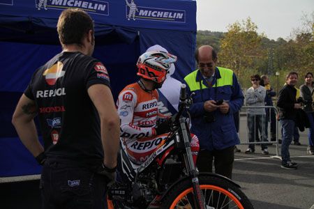 Sesión práctica de Toni Bou
