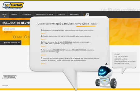 Tiresur estrena su nuevo B2B