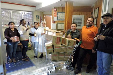 840 kilos de alimentos para familias necesitadas