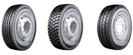 M-STEER 001, M-DRIVE 001 y M-TRAILER 001 de Bridgestone