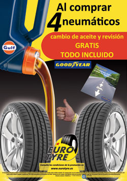 Eurotyre regala el cambio de aceite