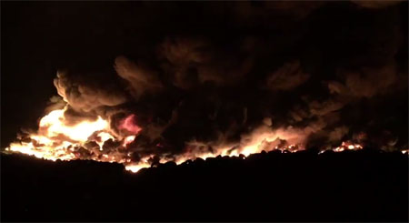 Imagen del incendio de Seseña