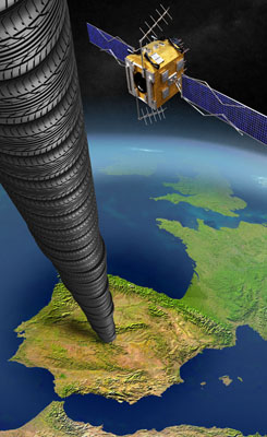 Los neumáticos gestionados por TNU alcanzarían el satélite Odyssey