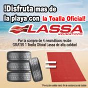Safame regala toallas por la compra de neumáticos Lassa
