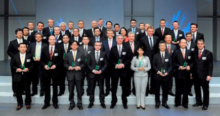 El premio fue recibido por Edwin Van der Stad