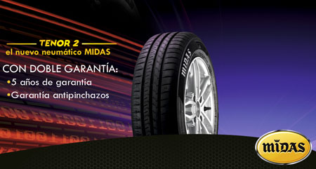 Midas lanza sus nuevos neumáticos Tenor 2