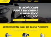 Dunlop lanza una nueva página web para ayudar a sus clientes a realizar compras
