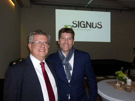 Gabriel Leal, director general, y Mark Tejedor, presidente de SIGNUS