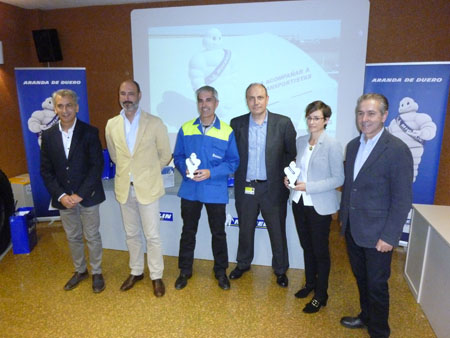 Equipo directivo de la factoría de Aranda de Duero de Michelin