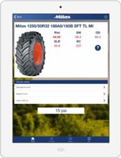 Mitas ayuda a los agricultores a elegir la presión adecuada con una aplicación para teléfono móvil