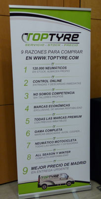 Toptyre Servicio Stock, Precio