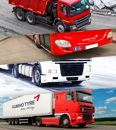La gama de neumáticos comerciales de Kumho