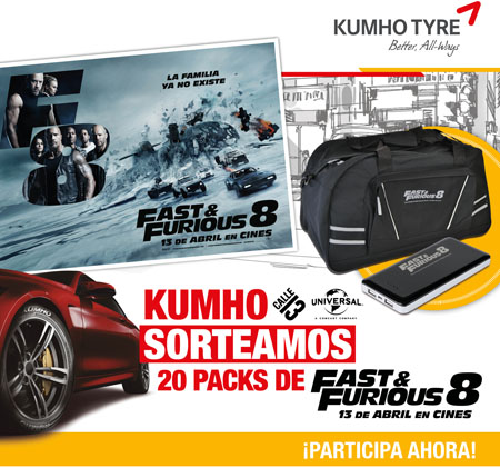 Kumho patrocina un especial Fast & Furious