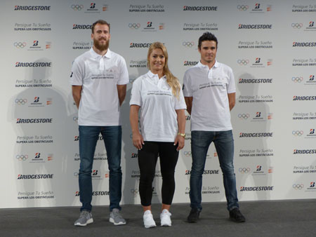 Lidia Valentín, Sergio Rodríguez y Javier Gómez Noya embajadores de la iniciativa 'Persigue tu Sueño, Supera los Obstáculos' de Bridgestone