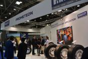 Pirelli Industrial, en la feria Autopromtec 2017, presentando Prometeon Tyre Group