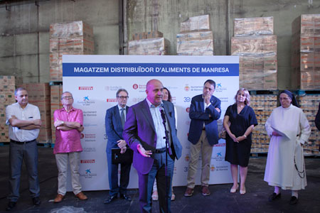 Nuevo almacén distribuidor de alimentos solidarios en Manresa