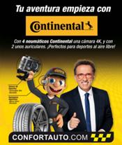 Confortauto y Continental te regalan cámaras deportivas 4k y auriculares bluetooth