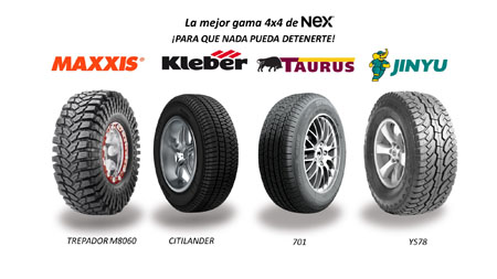 NEX refuerza la gama y stock de 4x4