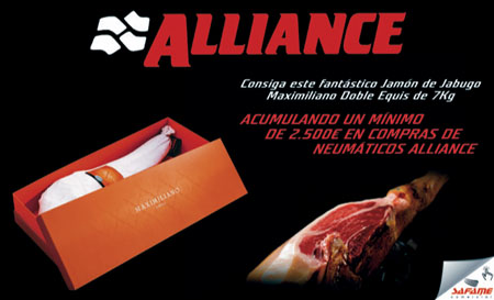 Safame Comercial regala jamones con Alliance