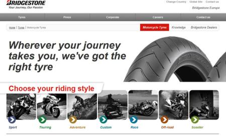 Your Journey, Our Passion, nueva web moto de Bridgestone