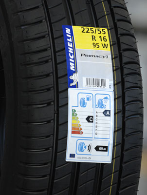 Michelin Primacyi 3 con su etiqueta