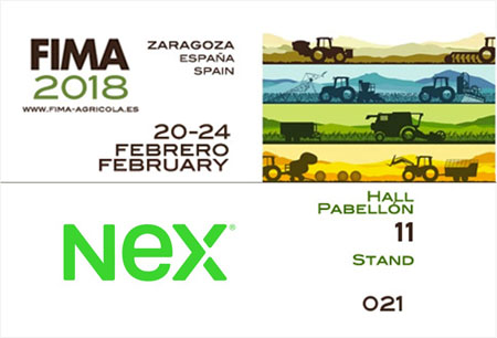 NEX presentará en FIMA las novedades en agricultura