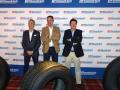 Antoine Sanches, Pedro Álvarez y Joaquín Parelera en la presentación de BFGoodrich para camión y autobús